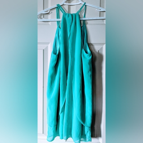 Teal Swing Dress, Summer Dress - Picture 2 of 2